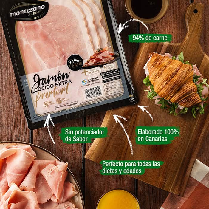 Jamón cocido extra premium Montesano