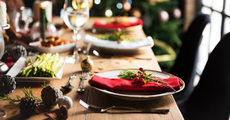 Como decorar la mesa navideña